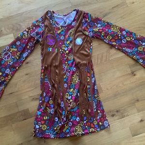 70’s Hippie Costume. Child’s large